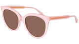 GG0565S transparent pink and brown--eye-oo.it