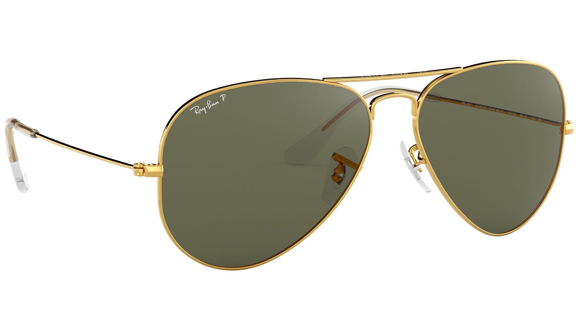 Aviator Classic RB3025 polished gold green