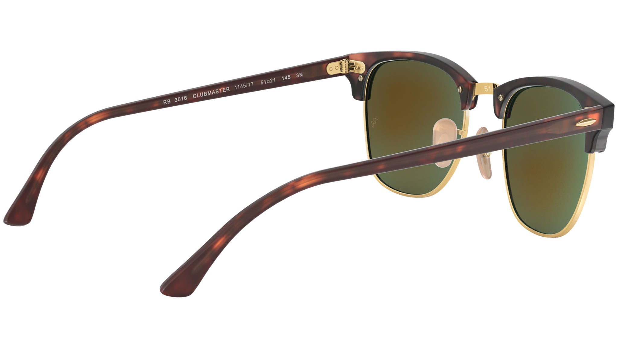 Clubmaster Flash Lenses RB3016 sand havana and gold