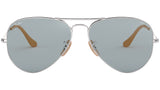 Aviator Washed Evolve RB3025 silver and blue--eye-oo.it