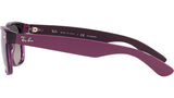 New Wayfarer RB2132 6606M3 matte violet on transparent vi